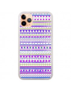 Coque iPhone 11 Pro Max Bandana Violet Azteque - Monica...