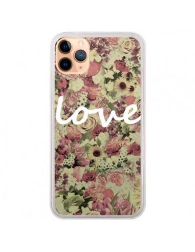 Coque iPhone 11 Pro Max Love Blanc Flower - Monica Martinez