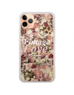 Coque iPhone 11 Pro Max Vintage Love Flower - Monica...