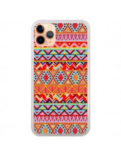 Coque iPhone 11 Pro Max India Style Pattern Bois Azteque...