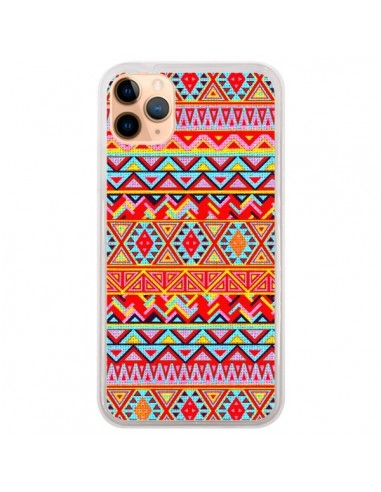 Coque iPhone 11 Pro Max India Style Pattern Bois Azteque - Maximilian San