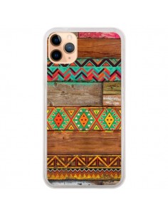 Coque iPhone 11 Pro Max Indian Wood Bois Azteque -...