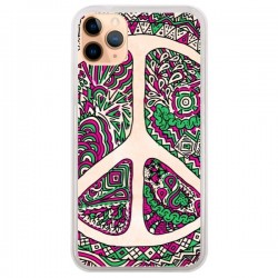 Coque iPhone 11 Pro Max Peace and Love Azteque Vainilla -...