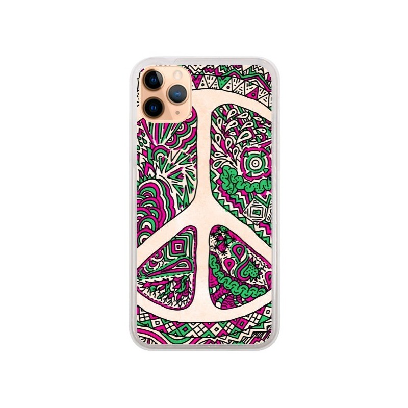 Coque iPhone 11 Pro Max Peace and Love Azteque Vainilla - Maximilian San