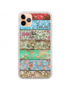 Coque iPhone 11 Pro Max Rococo Style Bois Fleur -...