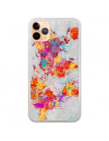 Coque iPhone 11 Pro Max Terre Map Monde Mother Earth Crying - Maximilian San