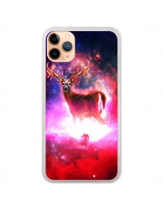 Coque iPhone 11 Pro Max Cosmic Deer Cerf Galaxy -...