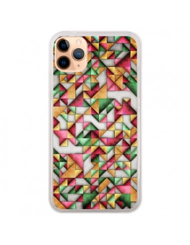 Coque iPhone 11 Pro Max Azteque Triangle Geometric World - Maximilian San