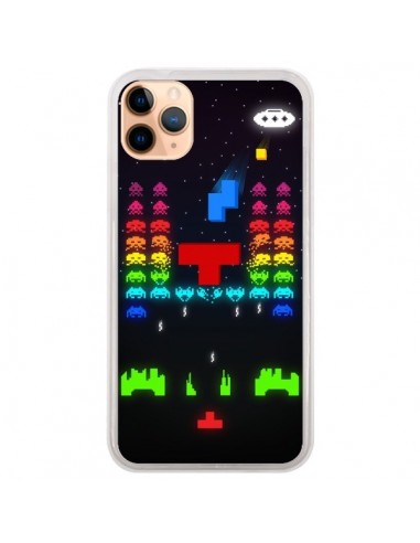 Coque iPhone 11 Pro Max Invatris Space Invaders Tetris Jeu - Maximilian San