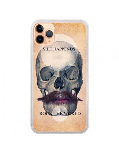 Coque iPhone 11 Pro Max Rock Skull Tête de Mort - Maximilian San