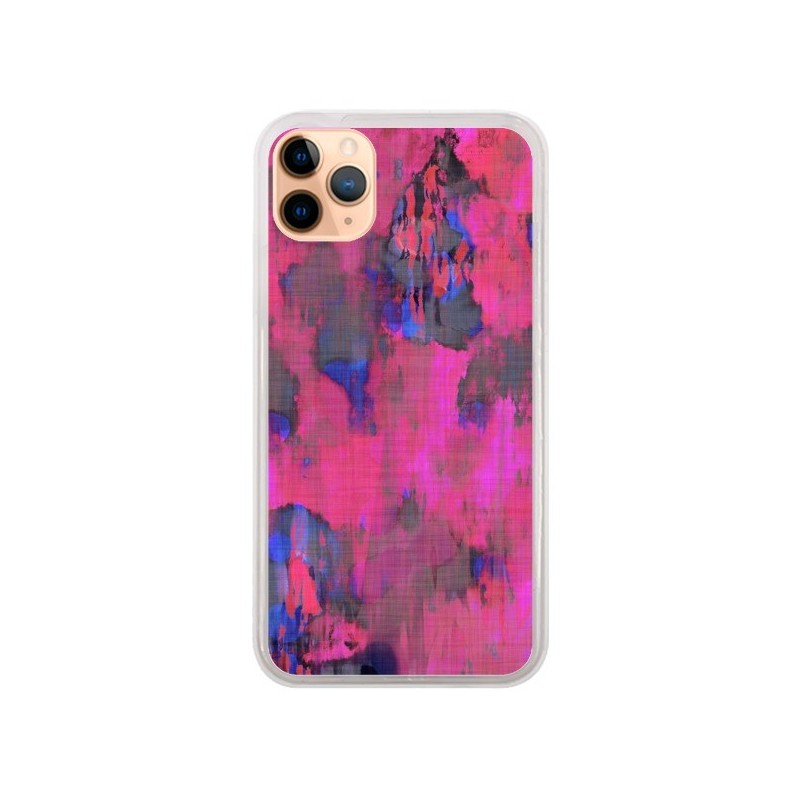 Coque iPhone 11 Pro Max Fleurs Rose Lysergic Pink - Maximilian San