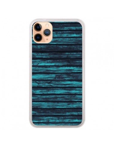 Coque iPhone 11 Pro Max Blue Moon Wood Bois - Maximilian San