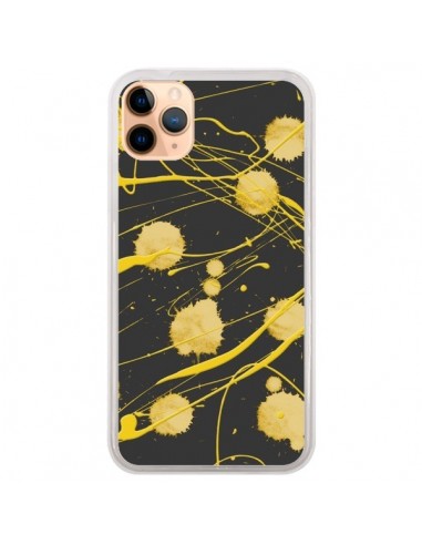 Coque iPhone 11 Pro Max Gold Splash Peinture Art - Maximilian San