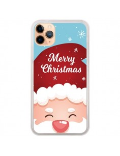 Coque iPhone 11 Pro Max Bonnet du Père Noël Merry...