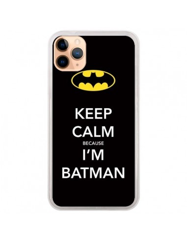 Coque iPhone 11 Pro Max Keep Calm because I'm Batman - Nico