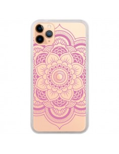 Coque iPhone 11 Pro Max Mandala Rose Clair Azteque...