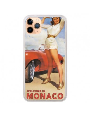 Coque iPhone 11 Pro Max Welcome to Monaco Vintage Pin Up - Nico