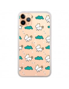 Coque iPhone 11 Pro Max Licorne et Nuages Transparente -...