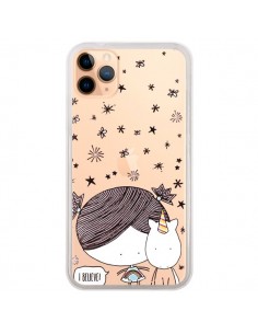 Coque iPhone 11 Pro Max Petite Fille et Licorne I Believe...