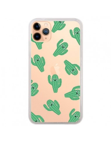 Coque iPhone 11 Pro Max Chute de Cactus Smiley Transparente - Nico