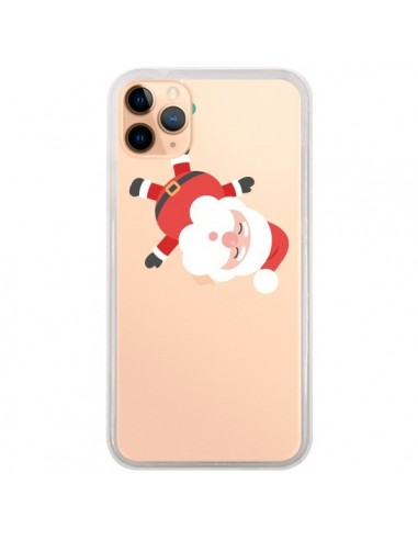 Coque iPhone 11 Pro Max Père Noël et sa Guirlande transparente - Nico