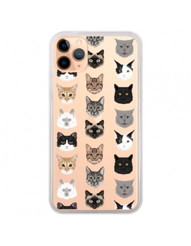 Coque iPhone 11 Pro Max Chats Transparente - Pet Friendly