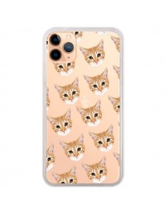 Coque iPhone 11 Pro Max Chats Beige Transparente - Pet...