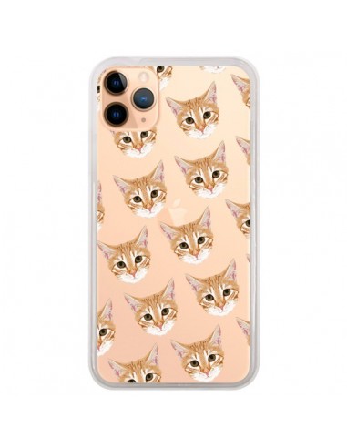 Coque iPhone 11 Pro Max Chats Beige Transparente - Pet Friendly