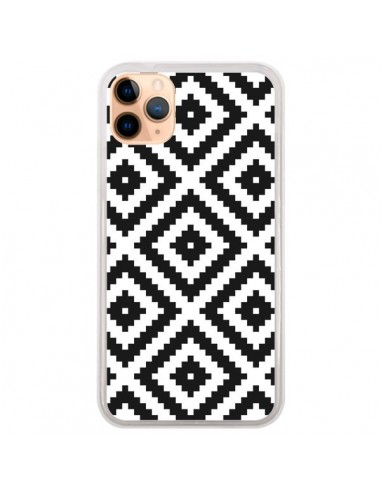 Coque iPhone 11 Pro Max Diamond Chevron Black and White - Pura Vida