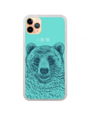 Coque iPhone 11 Pro Max Bear Ours I like You - Rachel Caldwell
