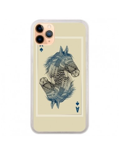 Coque iPhone 11 Pro Max Cheval Carte Jeu Horse As - Rachel Caldwell
