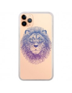 Coque iPhone 11 Pro Max Lion Animal Transparente - Rachel...