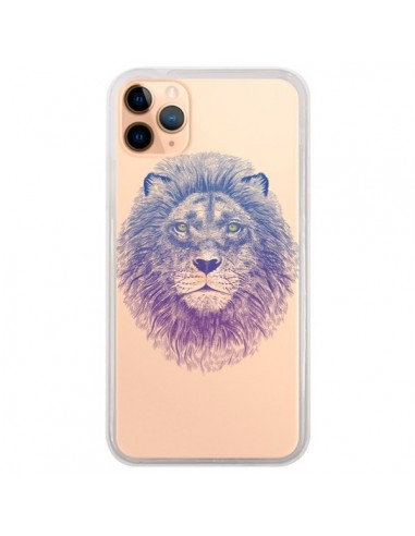 Coque iPhone 11 Pro Max Lion Animal Transparente - Rachel Caldwell