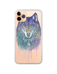Coque iPhone 11 Pro Max Loup Wolf Animal Transparente -...