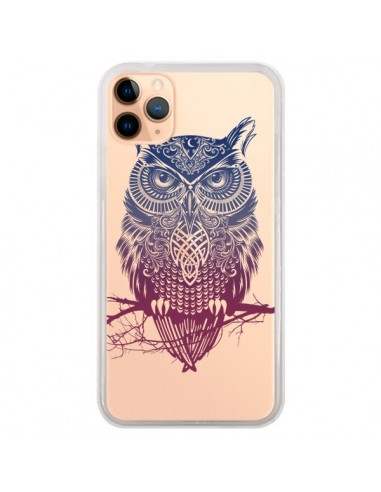 Coque iPhone 11 Pro Max Hibou Chouette Owl Transparente - Rachel Caldwell