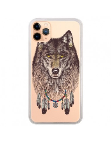 Coque iPhone 11 Pro Max Loup Wolf Attrape Reves Transparente - Rachel Caldwell