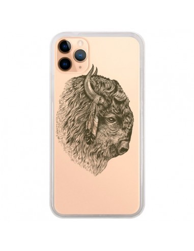 Coque iPhone 11 Pro Max Buffalo Bison Transparente - Rachel Caldwell