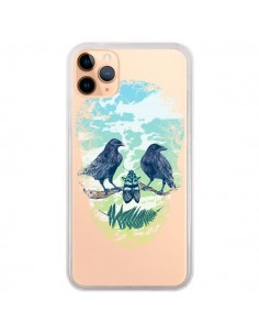 Coque iPhone 11 Pro Max Tête de Mort Nature Transparente...