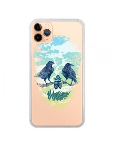 Coque iPhone 11 Pro Max Tête de Mort Nature Transparente - Rachel Caldwell