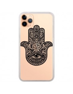 Coque iPhone 11 Pro Max Hamsa Cinq Doigts Main Mauvais...