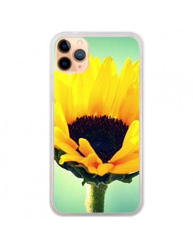 Coque iPhone 11 Pro Max Tournesol Zoom Fleur - R Delean