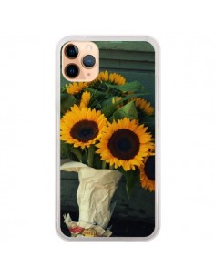 Coque iPhone 11 Pro Max Tournesol Bouquet Fleur - R Delean