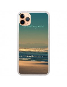 Coque iPhone 11 Pro Max Be still my heart Mer Sable Beach...