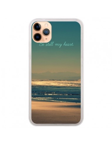 Coque iPhone 11 Pro Max Be still my heart Mer Sable Beach Ocean - R Delean