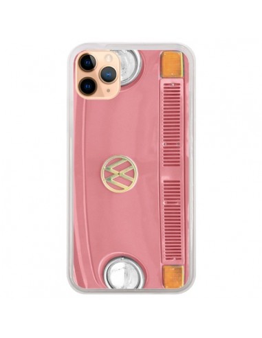 Coque iPhone 11 Pro Max Groovy Van Hippie VW Rose - R Delean