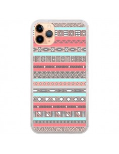 Coque iPhone 11 Pro Max Azteque Aztec Rose Pastel - Rex...