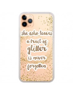 Coque iPhone 11 Pro Max Style Pailleté Transparente -...