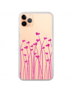 Coque iPhone 11 Pro Max Love in Pink Amour Rose Fleur...