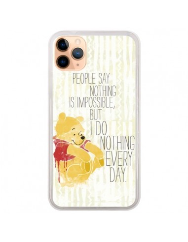 Coque iPhone 11 Pro Max Winnie I do nothing every day - Sara Eshak