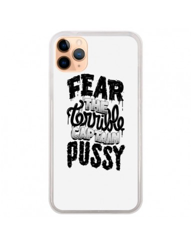Coque iPhone 11 Pro Max Fear the terrible captain pussy - Senor Octopus